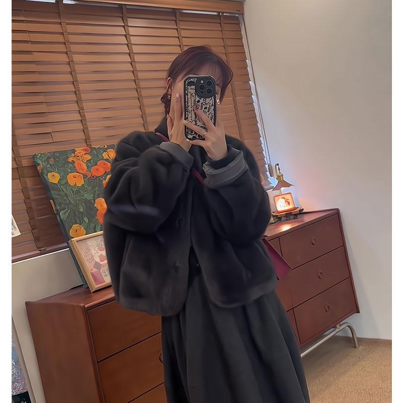 2025新款爆款皮毛一体外套