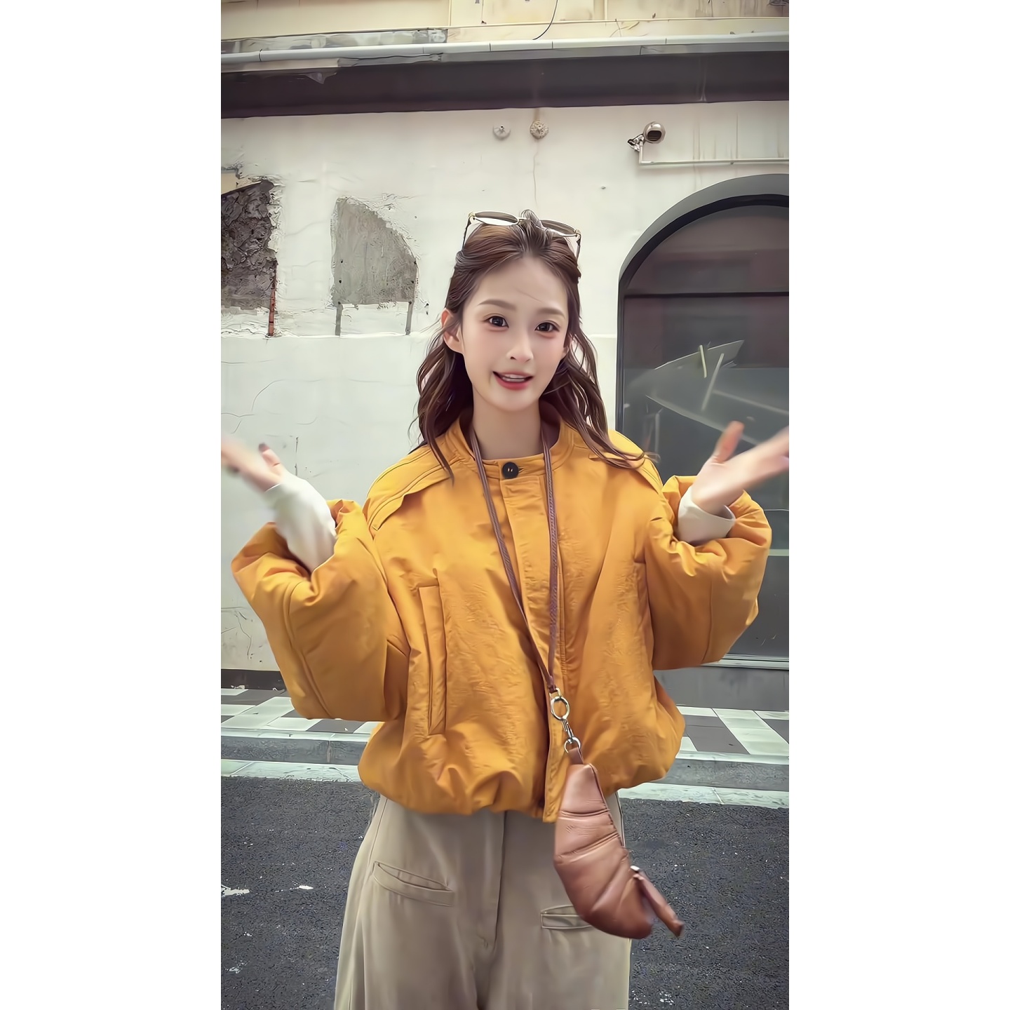超推荐超百搭｜黄色棉服外套