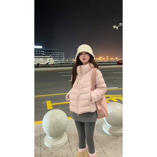 超推荐超百搭｜2025冬季新款韩系温柔风轻盈连帽羽绒服女保暖外套