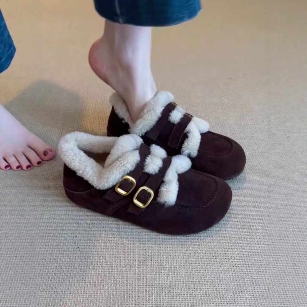 羊皮版~时髦小众皮带扣乐福鞋女内增高磨砂皮加绒保暖复古勃肯鞋,女鞋,浅口单鞋,淘宝优惠券,粉丝福利购,淘宝优惠卷