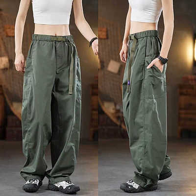 时尚百搭纯色日系男士工装裤新款