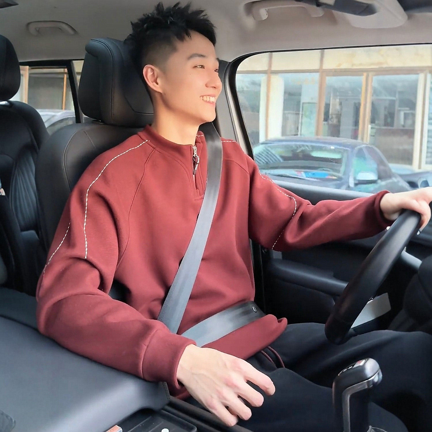 冬季绵羊毛糯米绒明线半拉链卫衣男士时尚休闲百搭套头上衣打底衫