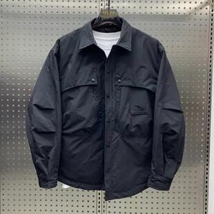 冬季新款加棉工装翻领夹克棉服外套男士潮流宽松百搭防寒保暖棉衣