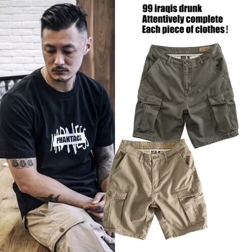 短裤夏季潮牌工装宽松纯棉休闲裤