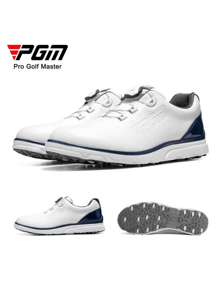 2023PGM 高尔夫球鞋男士新款透气运动男鞋旋钮鞋带防侧滑防水鞋子