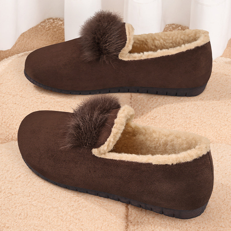 豆豆鞋女冬加绒2025保暖舒适老北京布鞋中老年棉鞋软底上班毛毛鞋,女鞋,棉鞋,淘宝优惠券,粉丝福利购,淘宝优惠卷