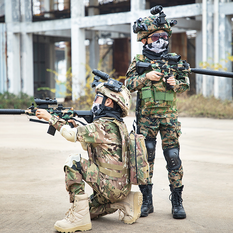 儿童迷彩服套装户外战术军训透气