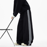 现货A412-DM541-特P48-限价88-加绒加厚三条杠廓形卫裤成份100棉，男装休闲裤，电商A412