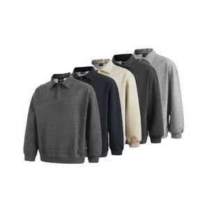 原创现货A412-FM8920-特P58-真醋酸羊毛混纺重磅深度库存POLO卫衣，男装Polo衫，电商A412