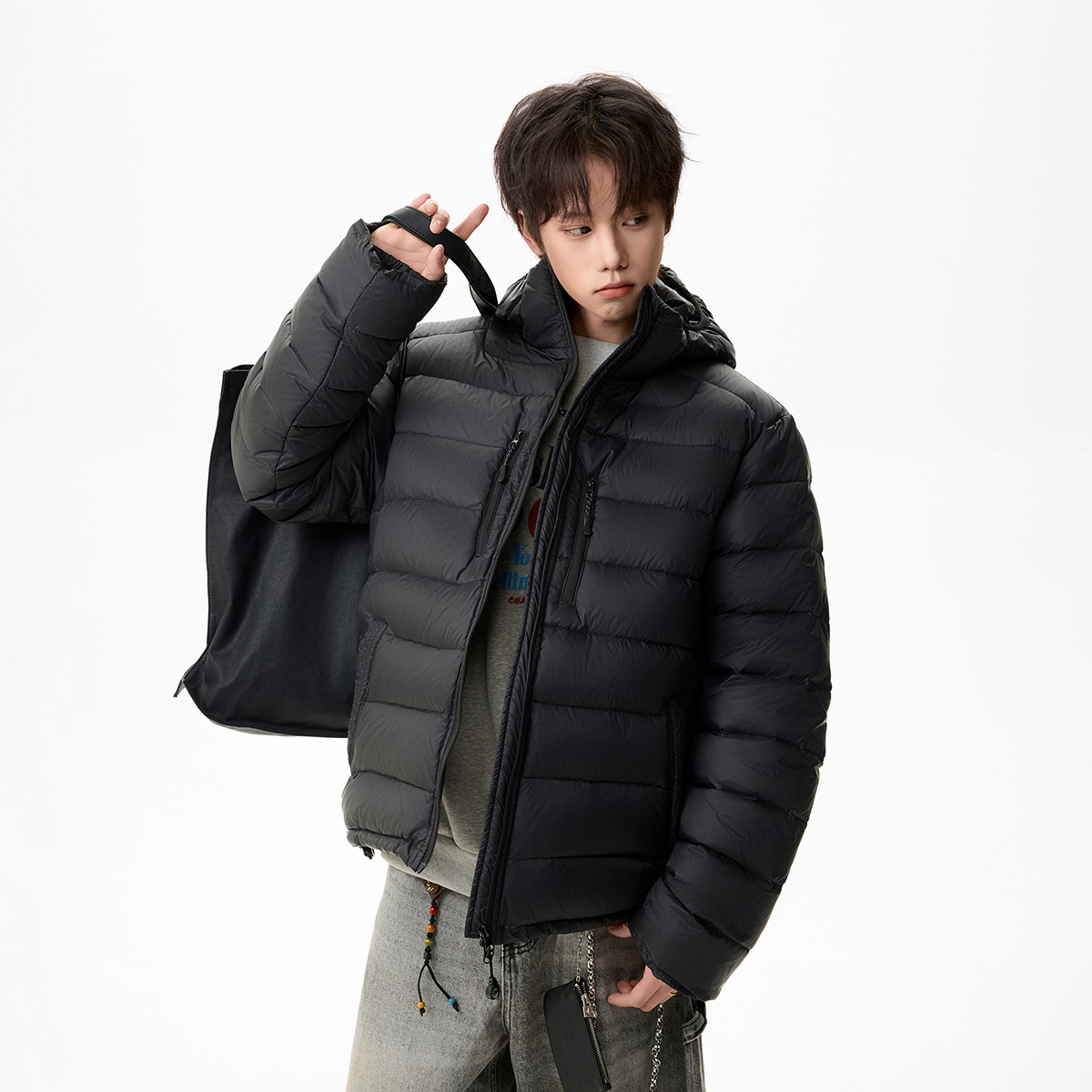 原创现货A412-FM8910特P318-充绒量200g-250g新标90白鸭羽绒服，男装羽绒服，电商A412