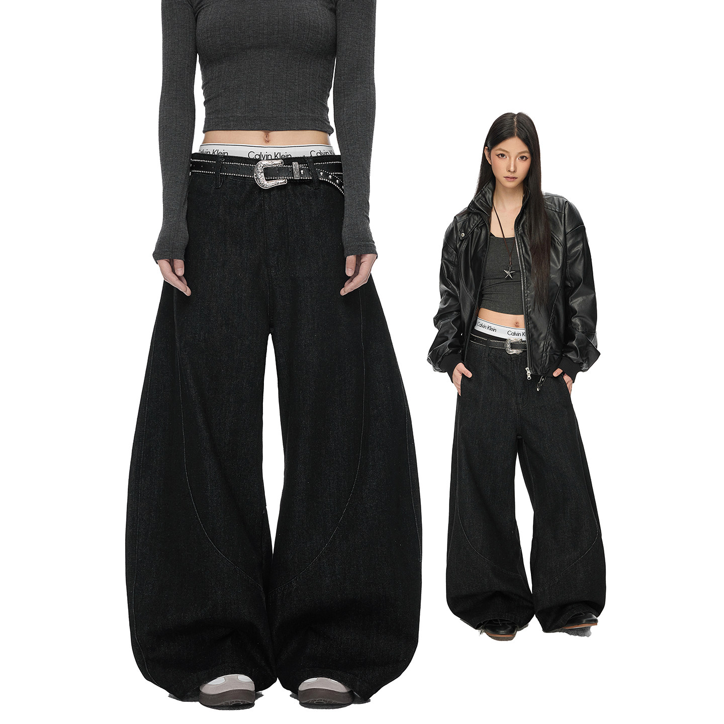 现货A412-DM555-特P54-限价98-弯刀廓形解构牛仔裤，男装牛仔裤，电商A412