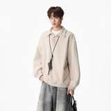 原创现货A412-FM8920-特P58-真醋酸羊毛混纺重磅深度库存POLO卫衣，男装Polo衫，电商A412