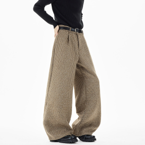 原创现货A412-DM543-特P58-限98-400g羊毛呢子混纺加厚打褶休闲裤，男装休闲裤，电商A412