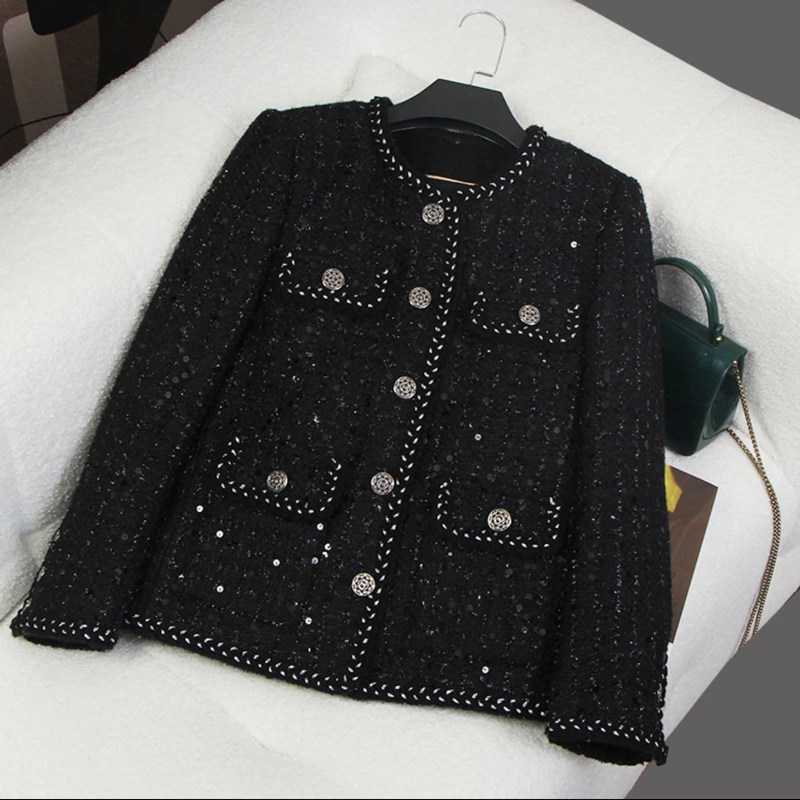 【艾薇严选】鹅绒服外套秋冬新款加厚小香风羽绒服女外套28266