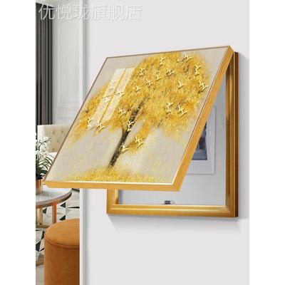 网红超薄箱电装画款配电装饰遮挡箱画现表代简新约饰电盒挂表画