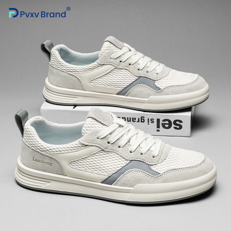 夏季男鞋板鞋透气网面鞋子男款百搭潮鞋春夏天软底男士休闲网面鞋