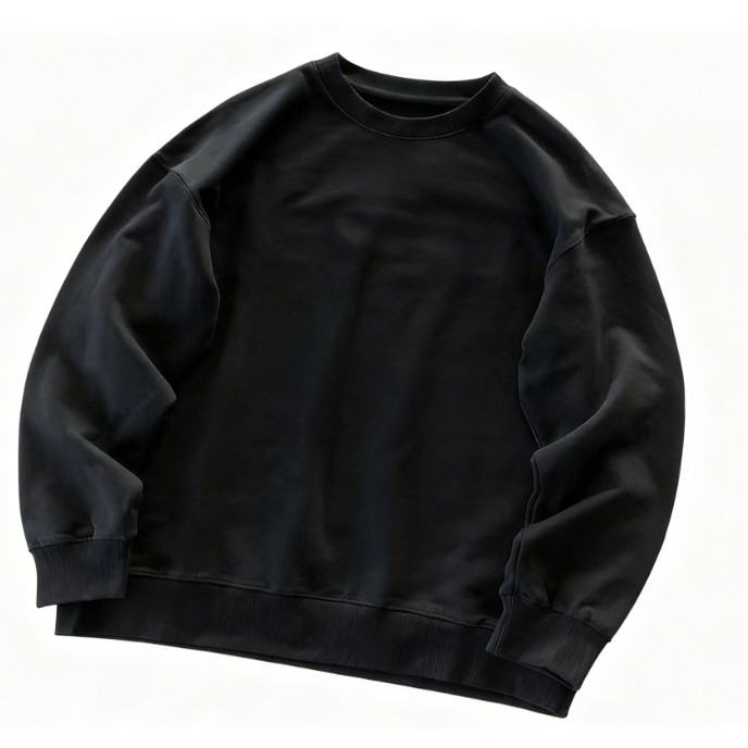 thumbnail for Left-Sided Embroidery, Small Size, Three-Color Terry Sweatshirt 33112752