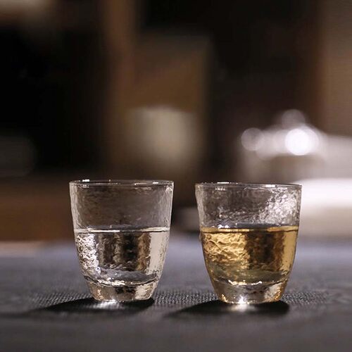 耐热玻璃品茗杯家用加厚玻璃水杯日式茶具耐高温小茶杯酒杯小品杯