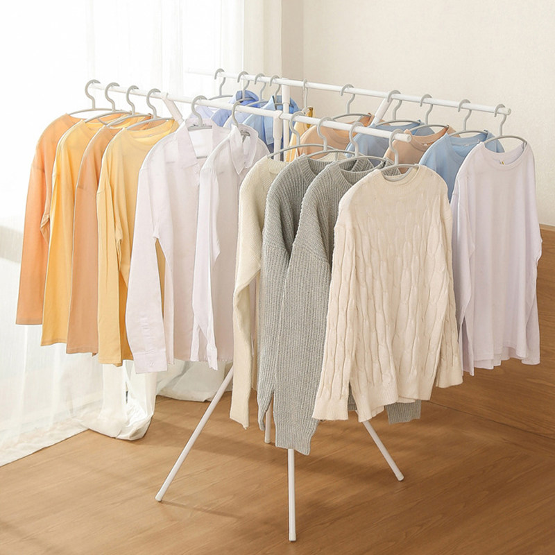 摺叠晾衣架室内晾晒架阳台晾衣杆隐形晒衣架晾被子神器落地晾晒架,收纳整理,金属衣架,淘宝优惠券,粉丝福利购,淘宝优惠卷