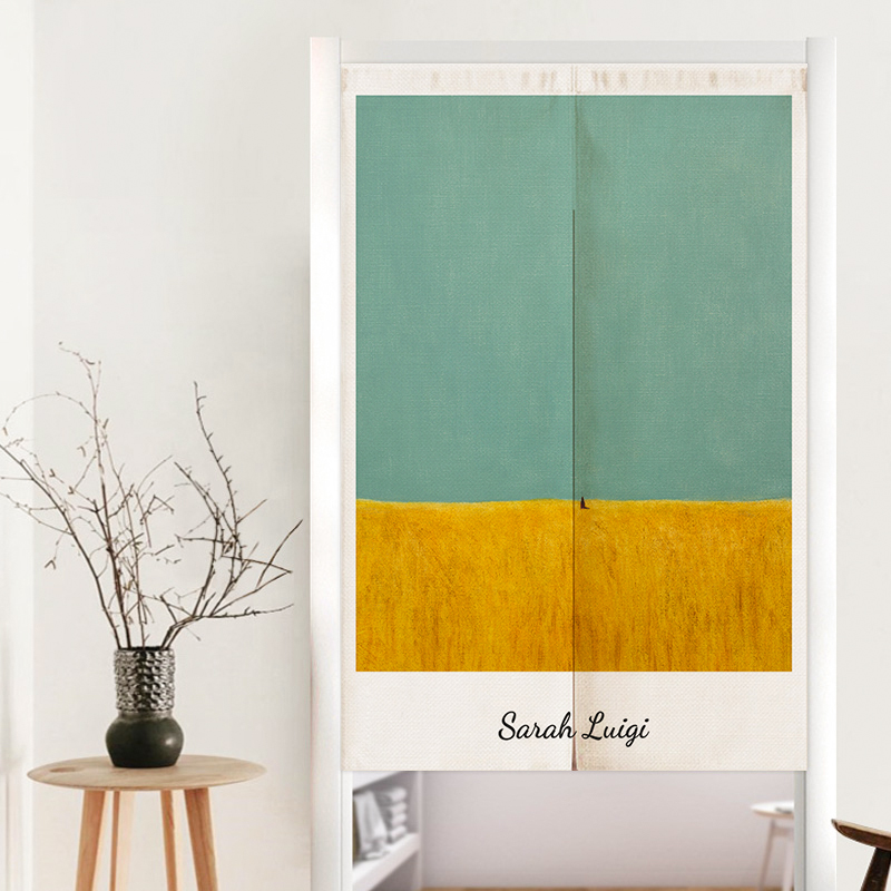 橱柜遮挡帘衣柜衣帽间p防尘家用免打孔门帘厨房定制隔断商定制挂