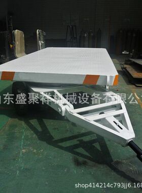 10吨20吨30吨平板q拖车 叉车牵引拉货平板车 厂区四轮拖板车
