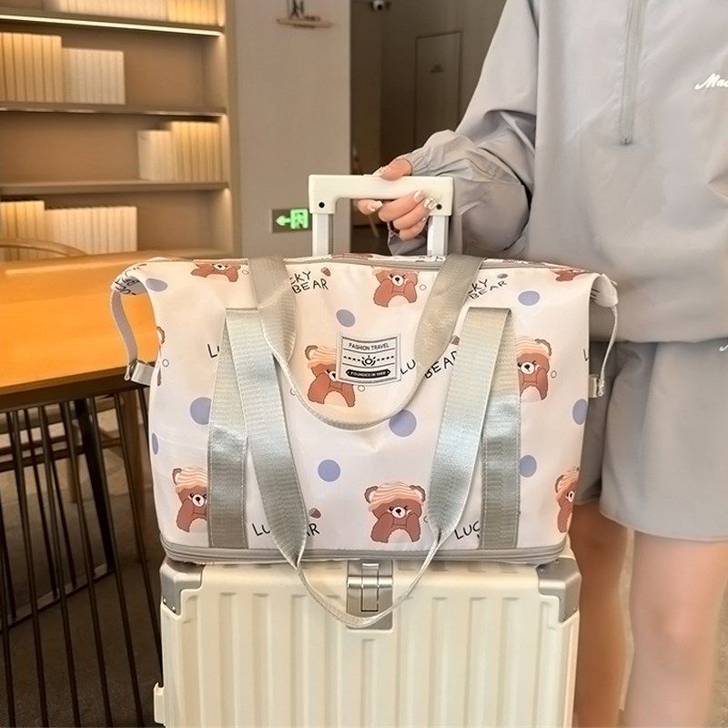 大容量女士手提旅行包健身短途出差行李包旅游可套拉杆待产收纳包,箱包皮具/热销女包/男包,旅行袋,淘宝优惠券,粉丝福利购,淘宝优惠卷