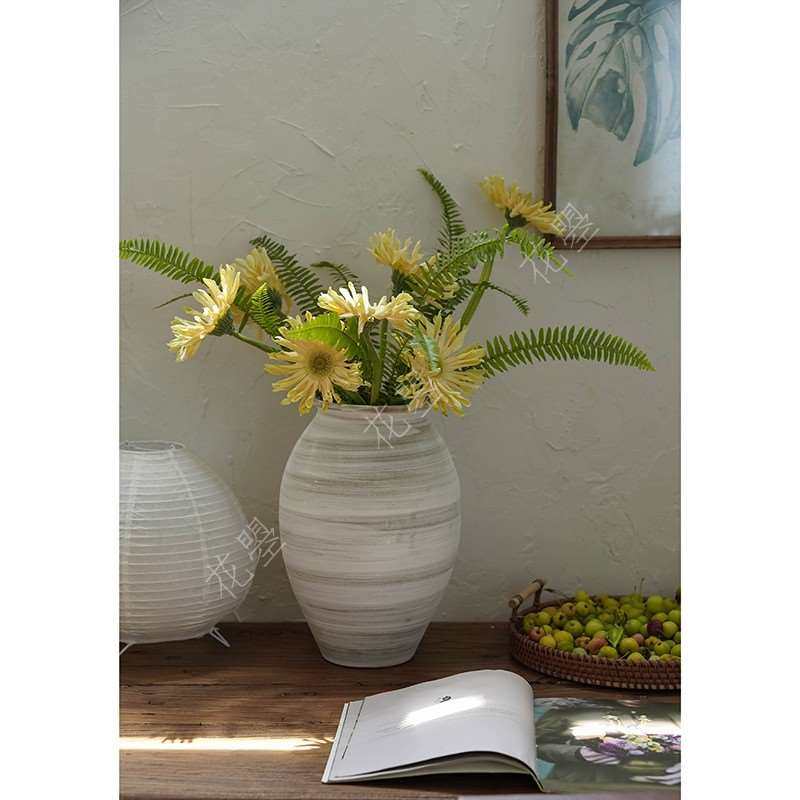 花曌 新鲜香格里拉卷边奶油弗朗花 排草混搭组合花束 家居瓶插花