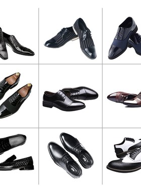 样板房衣帽间饰品j男士商务皮鞋展厅鞋柜软装摆件衣柜衣橱陈列道