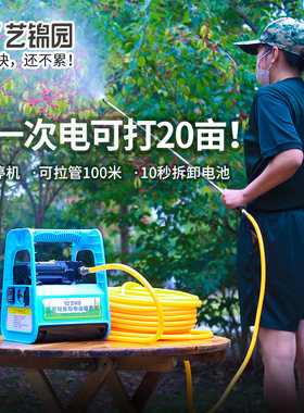 电动喷雾器农用锂电池手提式高z压喷药机农药神器大功率果树打药