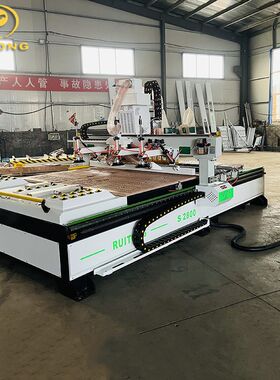 全自动实木欧式家具木工加工中心柜门H板材切割打开数控雕刻机开