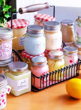 可无爱载14588水果香膏卧室火空清新气车家居固体香熏家用果酱瓶