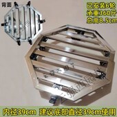 不锈钢加厚大花盆托盘带万向轮盆景移H动底座圆长方形滚轮底盘托