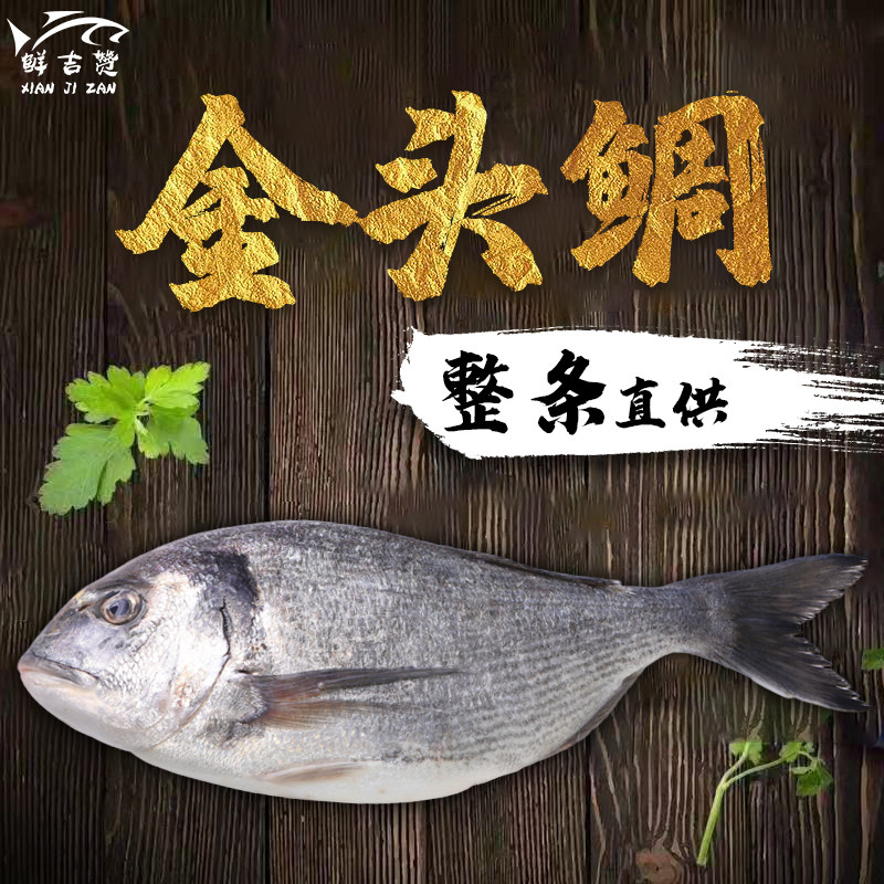 【源头供应链】金鲷鱼刺身真鲷鱼新鲜生鱼片即食整条切片按斤称重