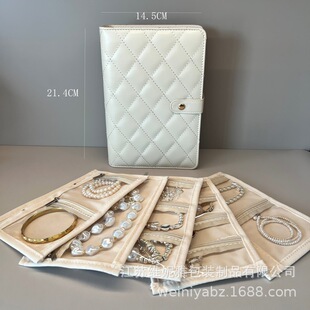 首饰收纳袋册包新款旅行珠宝手镯耳环项链戒指黄金饰品防氧化