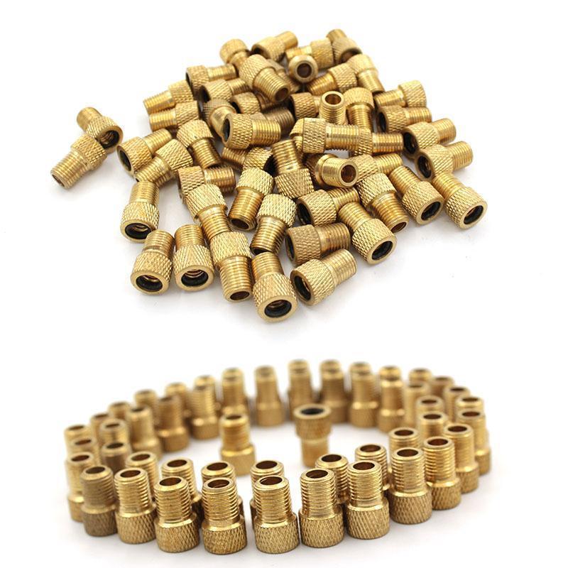 死飞法嘴转换器自行车公路车充气筒气嘴转换头法式转美式充气嘴