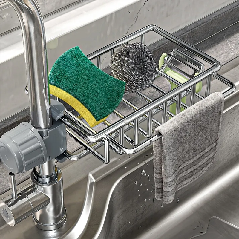 【新款】厨房水龙头置物架水池