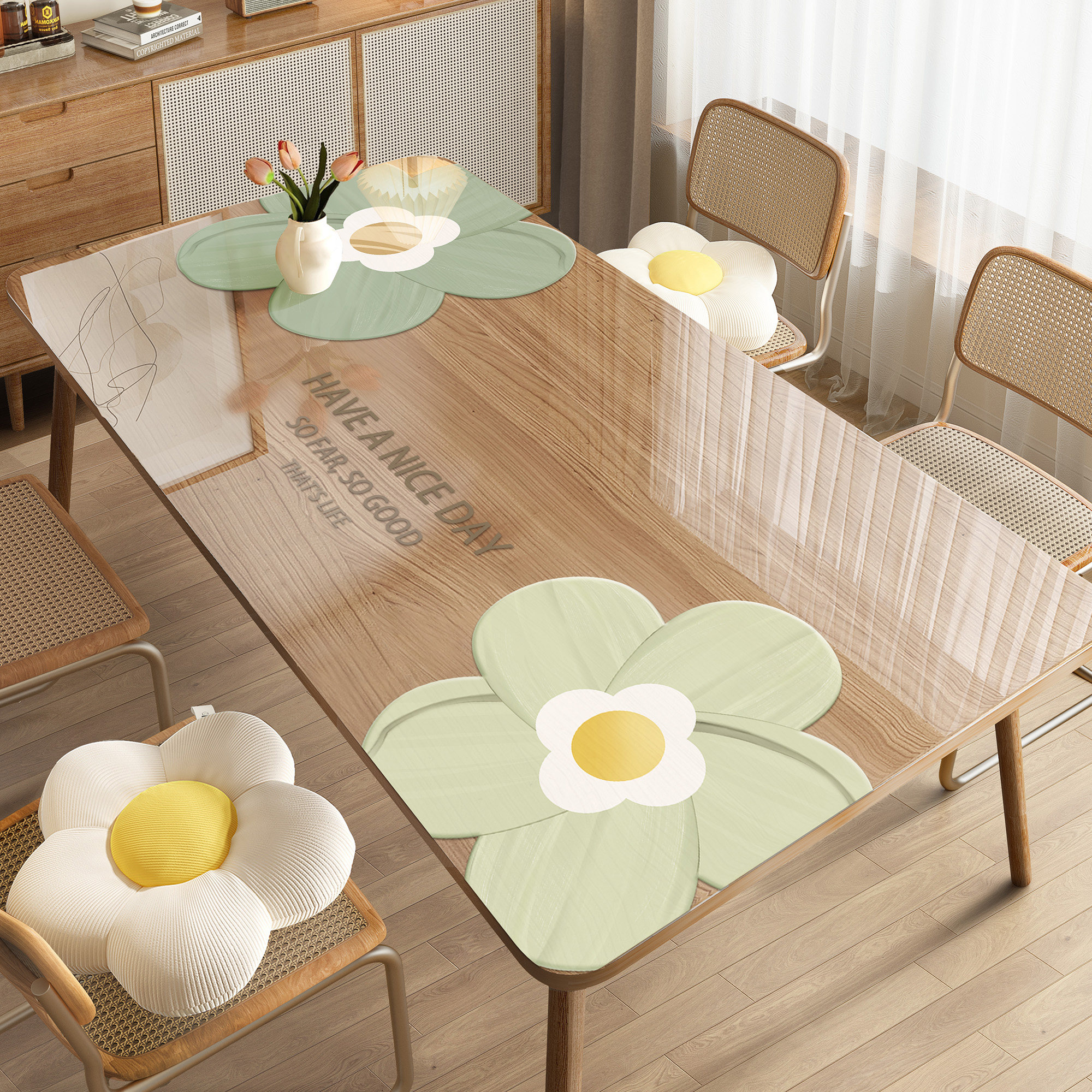 透明桌垫防水防油防烫免洗餐桌垫家用长方形高级感PVC软玻璃桌垫,居家布艺,桌布,淘宝优惠券,粉丝福利购,淘宝优惠卷