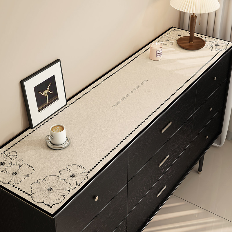 现代轻奢鞋柜台面垫子玄关餐边柜垫免洗桌布防水防油电视柜桌垫,居家布艺,桌布,淘宝优惠券,粉丝福利购,淘宝优惠卷