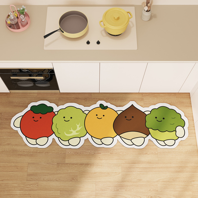 厨房地垫防滑防油可擦免洗地毯长条吸水速干脚垫专用脚踩垫可定制