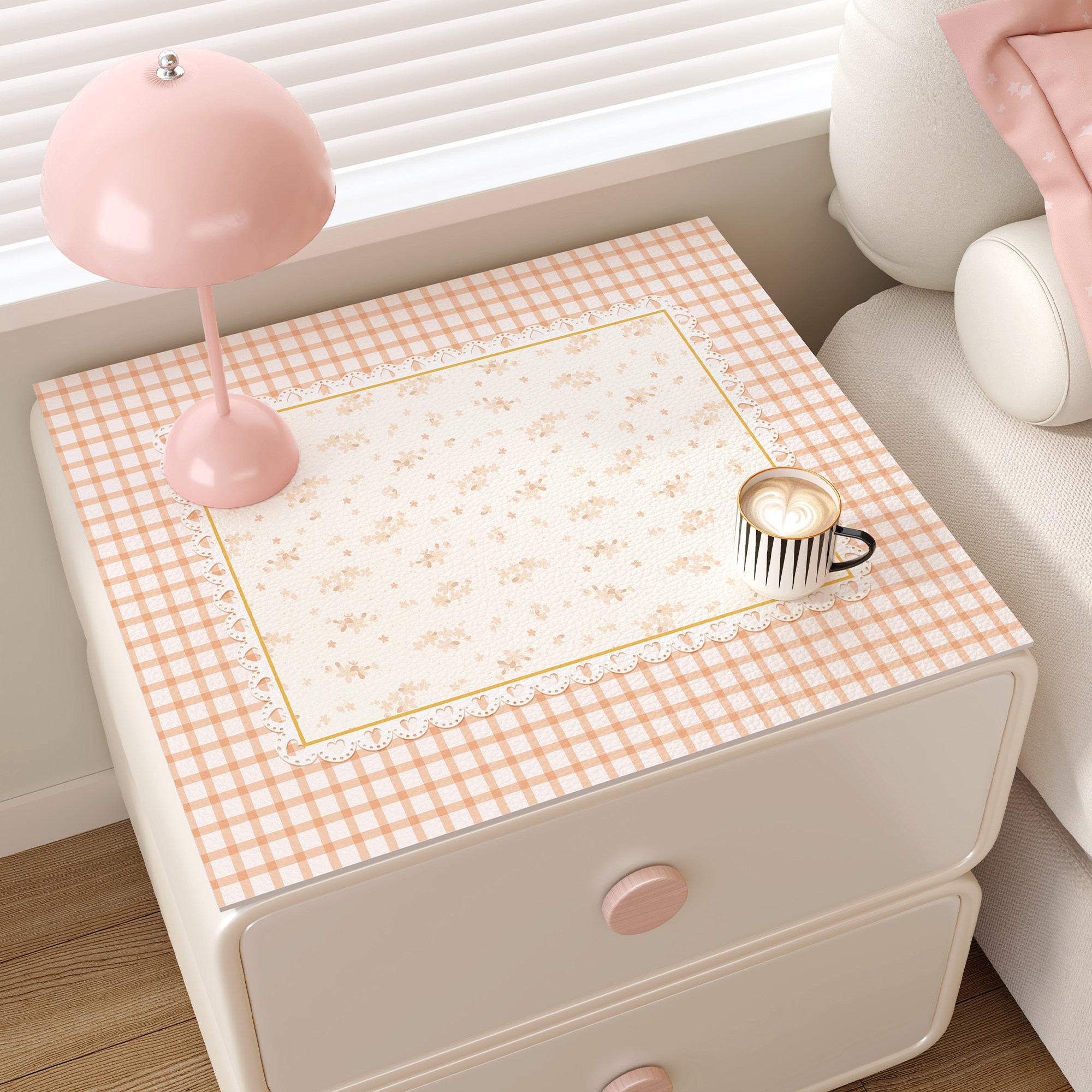 美式床头柜盖布洗衣机轻奢高级感桌布保护垫卧室防水防尘桌面垫子,居家布艺,桌布,淘宝优惠券,粉丝福利购,淘宝优惠卷