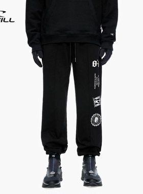 ONEILL印花男女长裤宽松束脚运动百搭工装裤休闲美式春夏运动裤