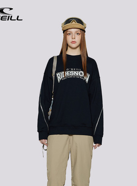 ONEILL卫衣男女款春季新款宽松国潮圆领美式复古潮牌百搭卫衣外套