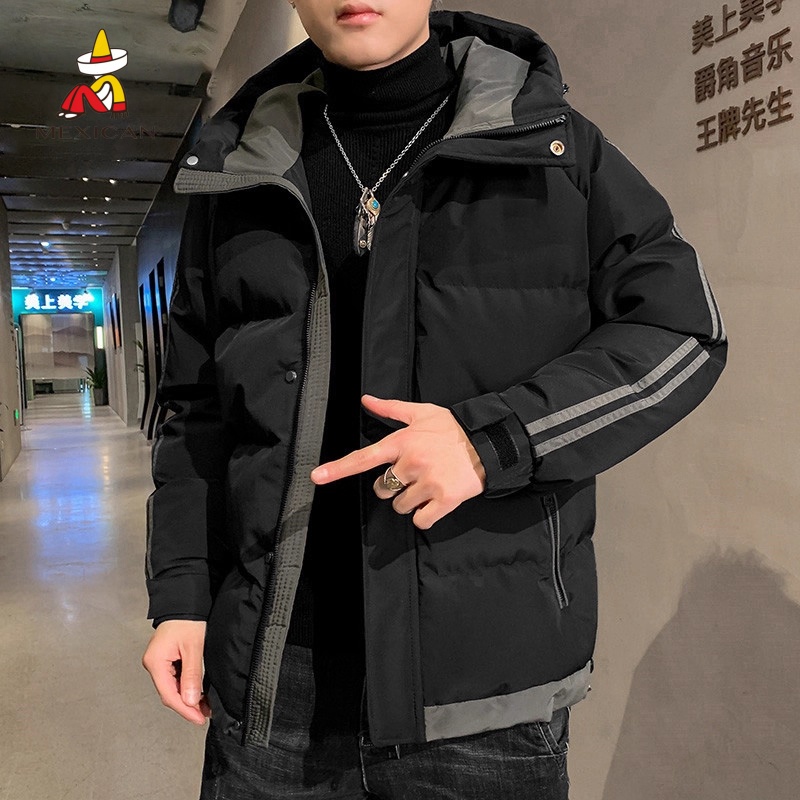 稻草人男士冬季加厚保暖羽绒服