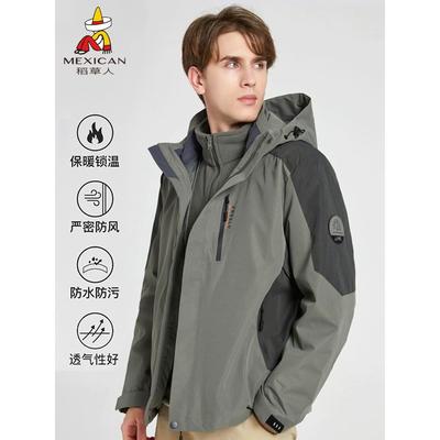 稻草人正品2025新款冲锋衣