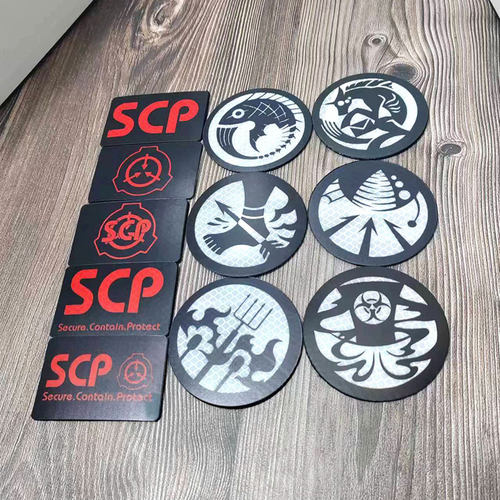 SCP基金会标志 魔术贴章 反光SCP战术背心贴章自然爱好臂章