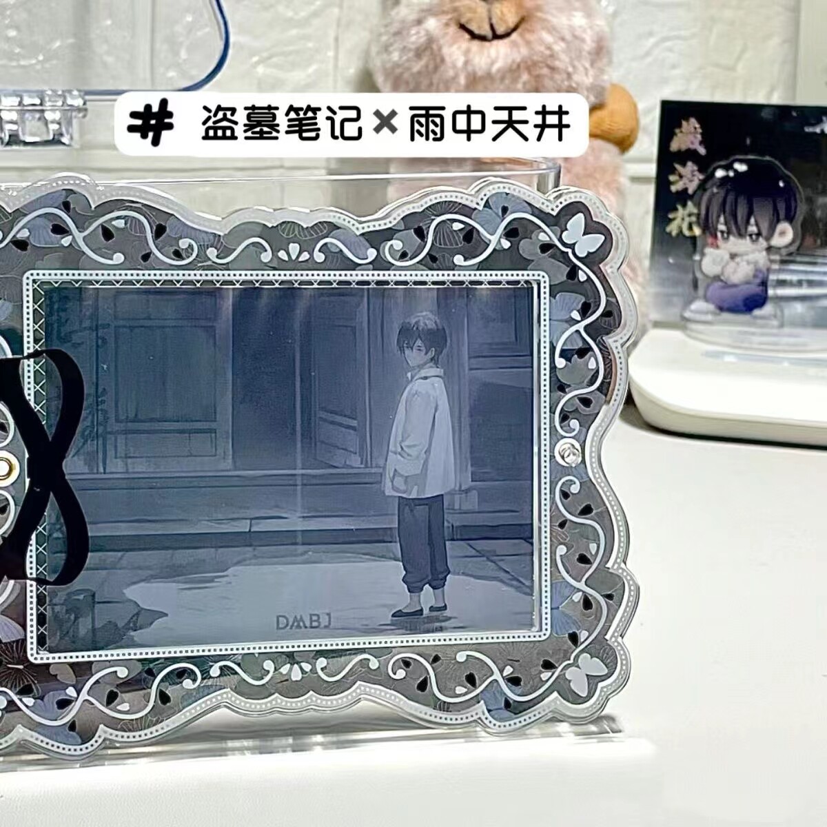 盗墓笔记周边同人张起灵雨中天井雪域诵经拍立得三寸双面小卡