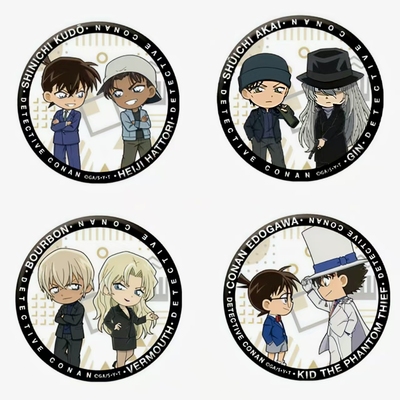 名侦探柯南movicQ版双人徽章