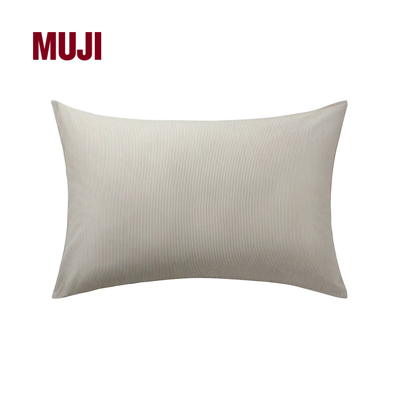 MUJI水洗棉纯棉全棉枕套