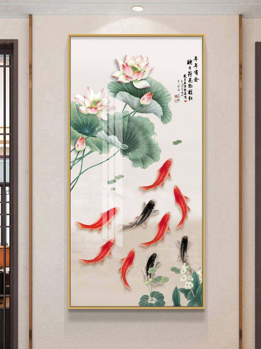 荷花玄关画图片大全,荷花玄关寓意(第2页)_大山谷图库
