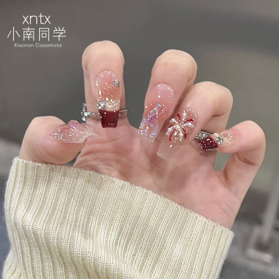 【显白猫眼】猫眼美甲烟花穿戴甲